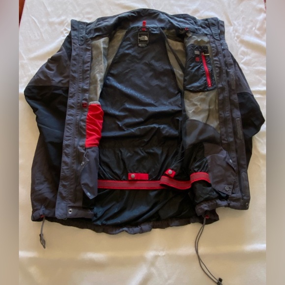🟣 THE NORTH FACE MENS HYVENT JACKET - GRAY & BLACK - SIZE XL - EXCELLENT COND 🟣 - Picture 4 of 10